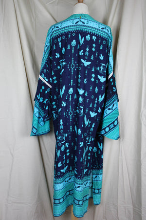 Dream Weaver Kimono - Arizona Teal - The Bohemian Corner